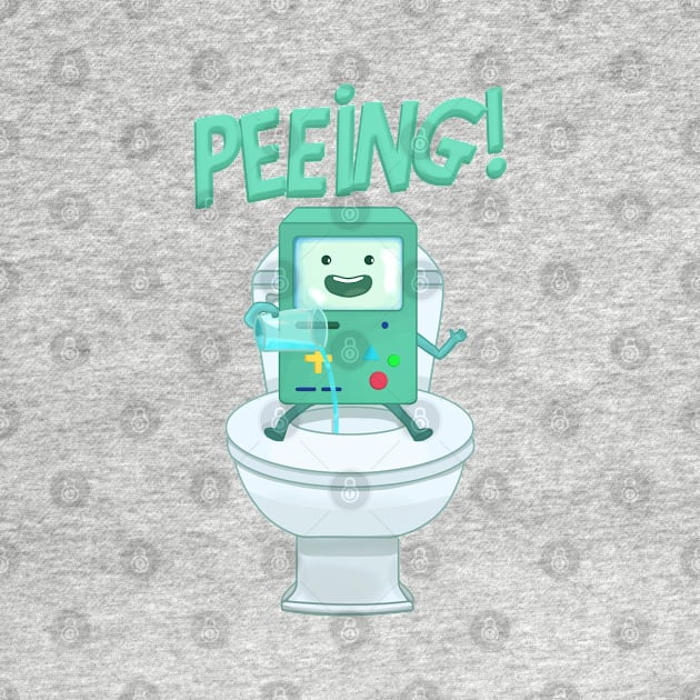 Time to pee // BMO by ilustraelleg